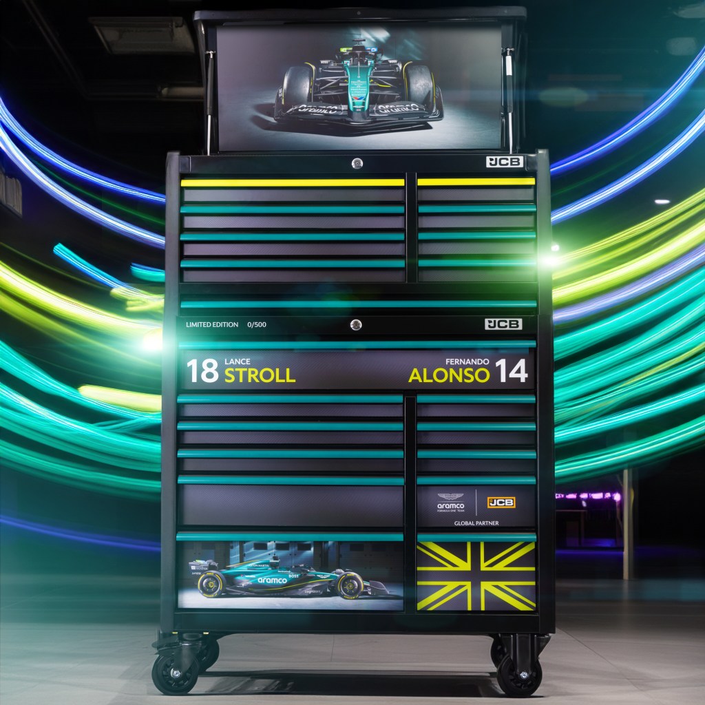 Limited Edition Aston Martin F1 and JCB Roller Tools Cabinet | British Engineering&nbsp;Excellence